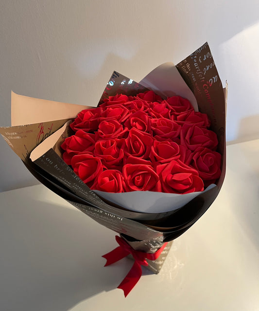 Вечен букет от 21 рози