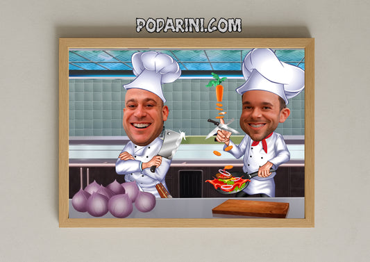 Карикатура - "Готвачи"