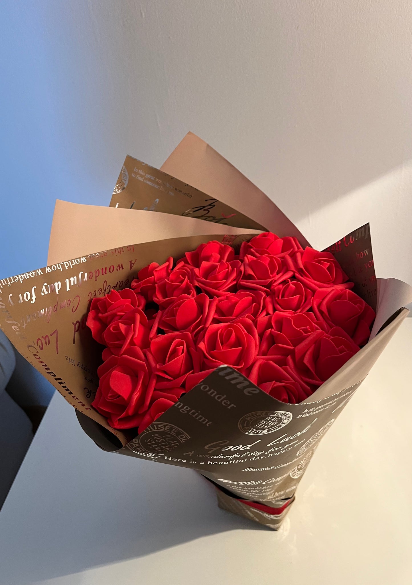 Вечен букет от 21 рози