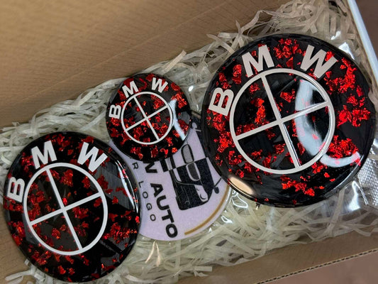 Ръчно Изработени Карбонови Емблеми "BMW Lover" за БМВ