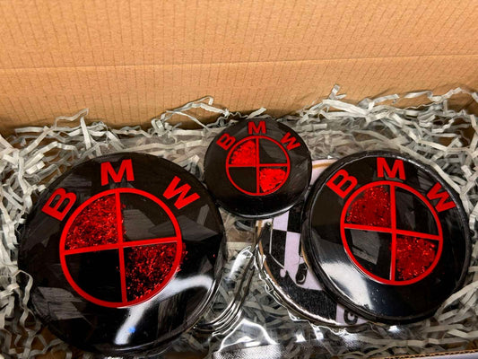 Ръчно Изработени Карбонови Емблеми "Червен Дявол" за БМВ