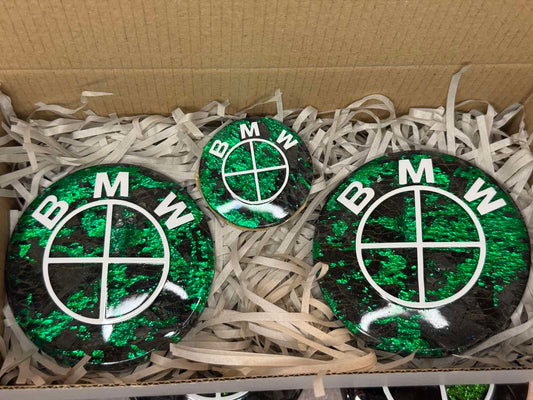 Ръчно Изработени Карбонови Емблеми "Токсичен" за БМВ