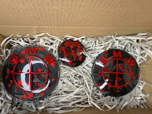 Ръчно Изработени Карбонови Емблеми "Blood" за БМВ