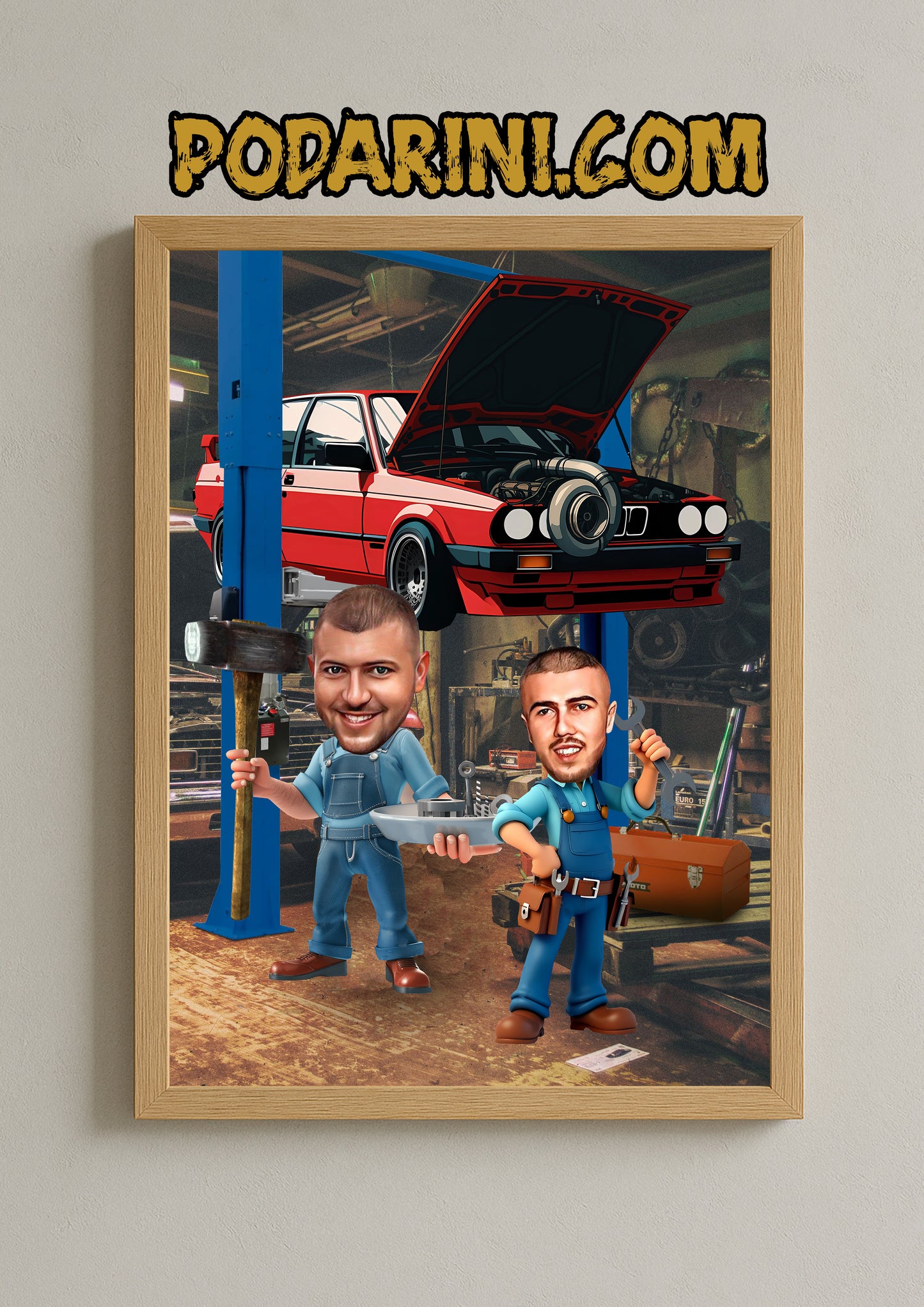 Карикатура - "Автомонтьори"